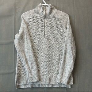 Tommy Hilfiger Grey Quarter Zip Pullover Sweater VGC Men’s Large pre owned